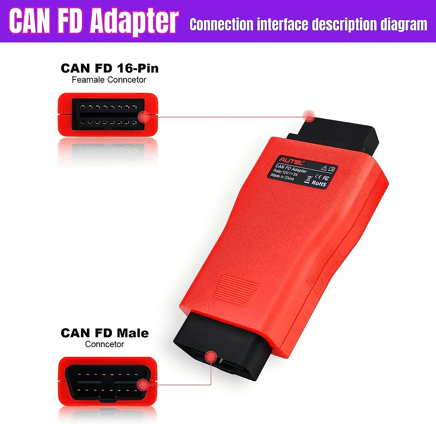 Autel CAN FD Adapter Compatible with Autel Scanner - Image 6