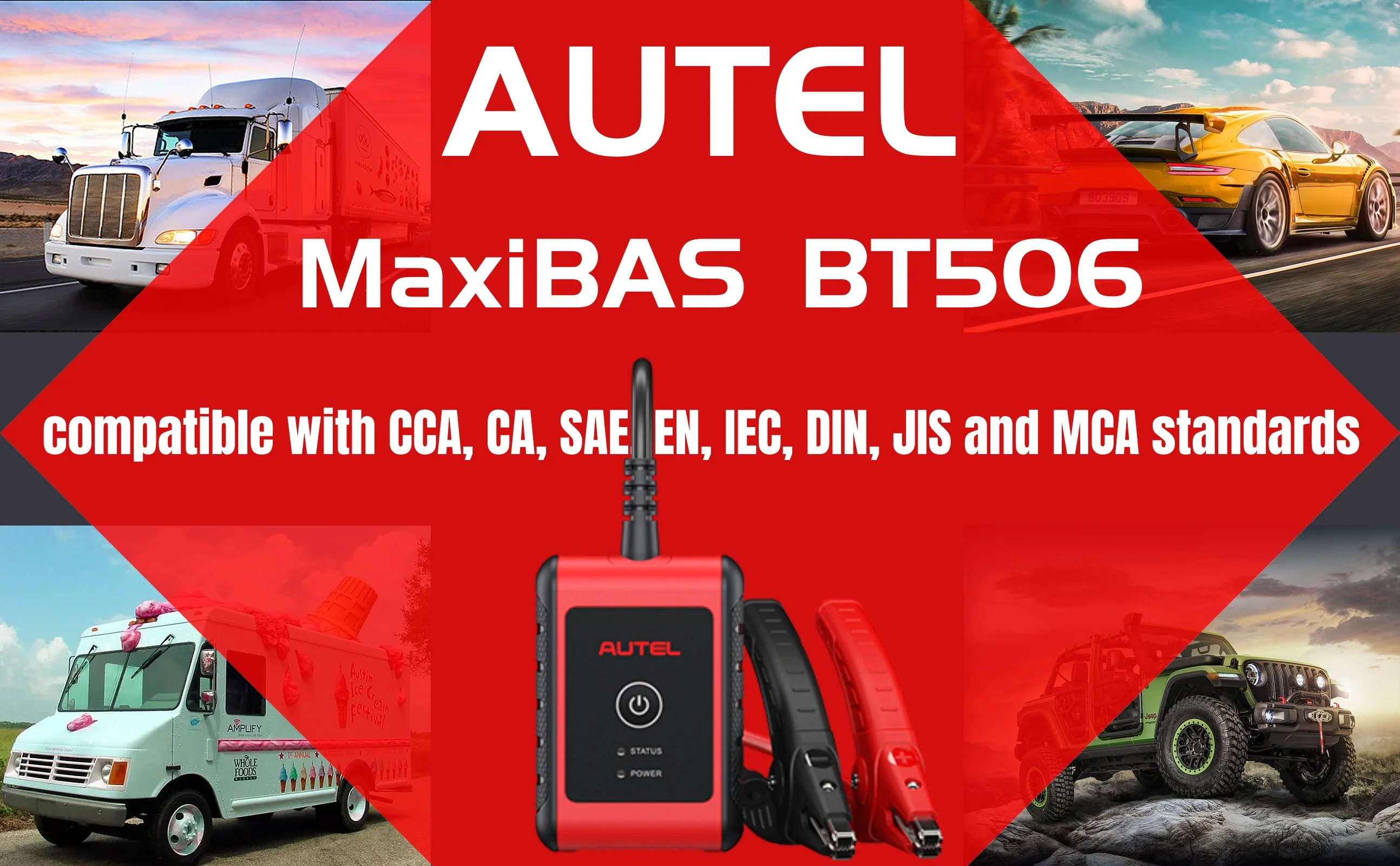 Autel MaxiBAS BT506 Battery Tester Electrical System Analysis Tool - Image 4