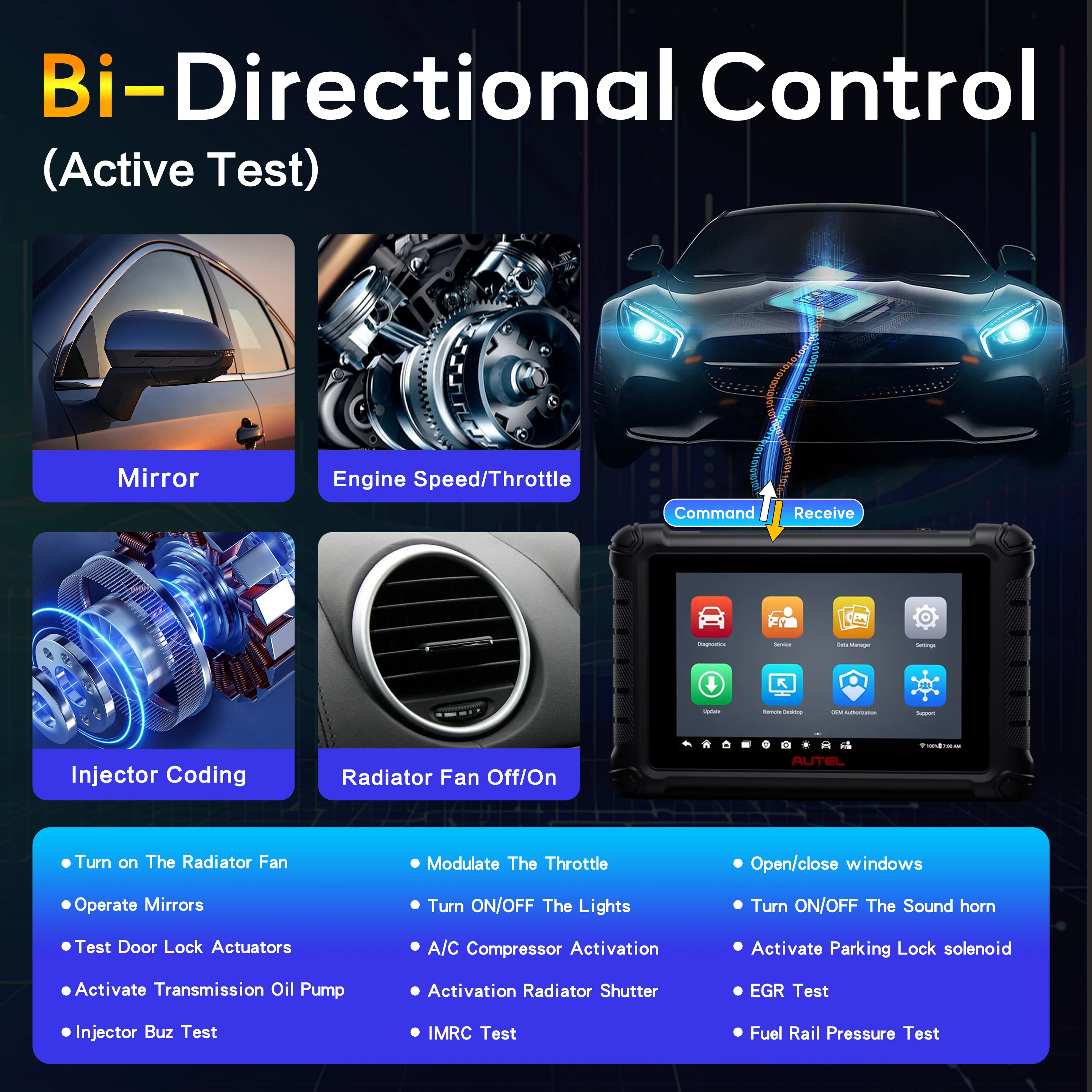 Autel MaxiCheck MX900 OBD2 All System Diagnostic Scanner(US Ver)   New Arrival Model – 5-Year Update Version Now Available (Save $386) - Image 8