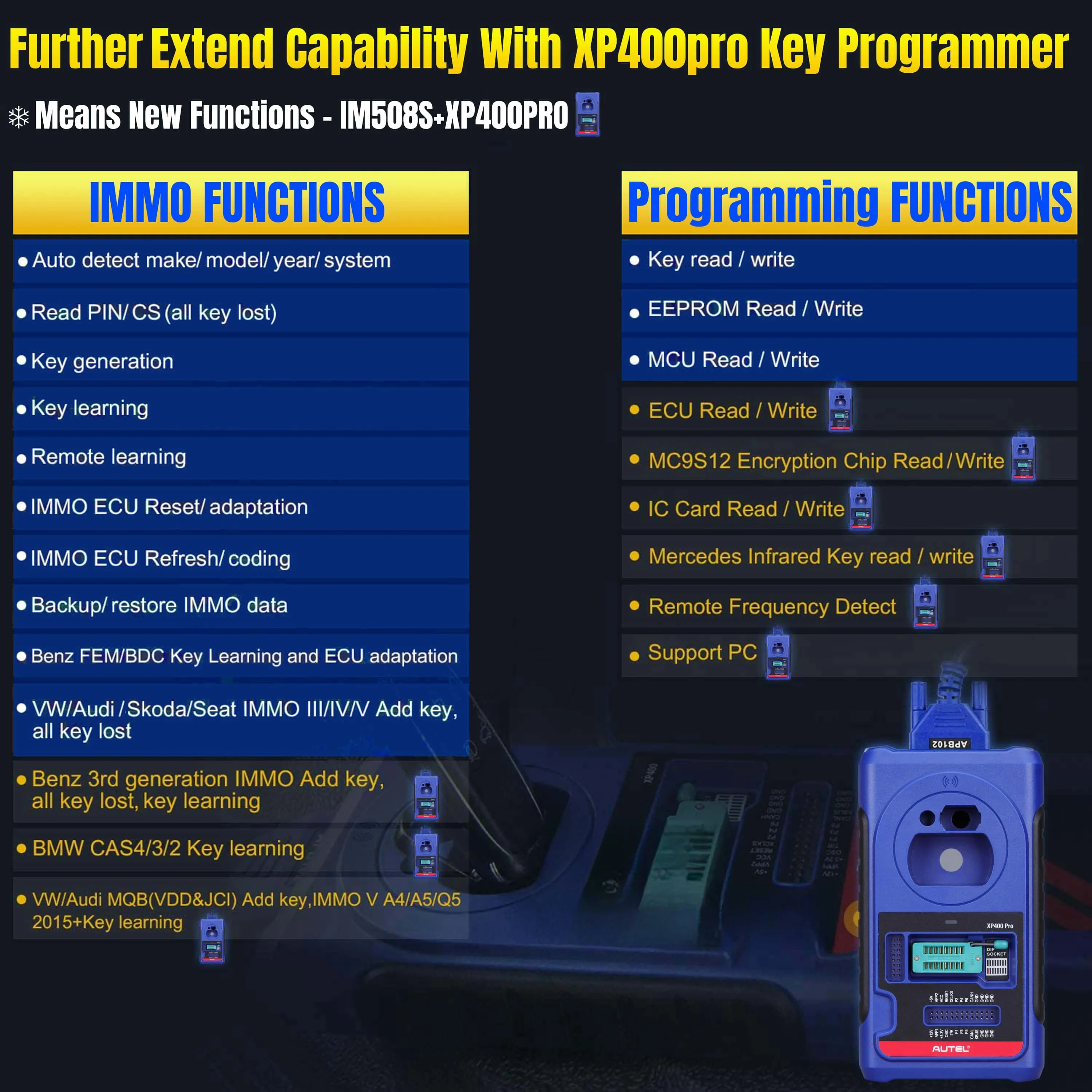 Autel MaxiIM IM508S Key Fob Programming Tool - Image 8