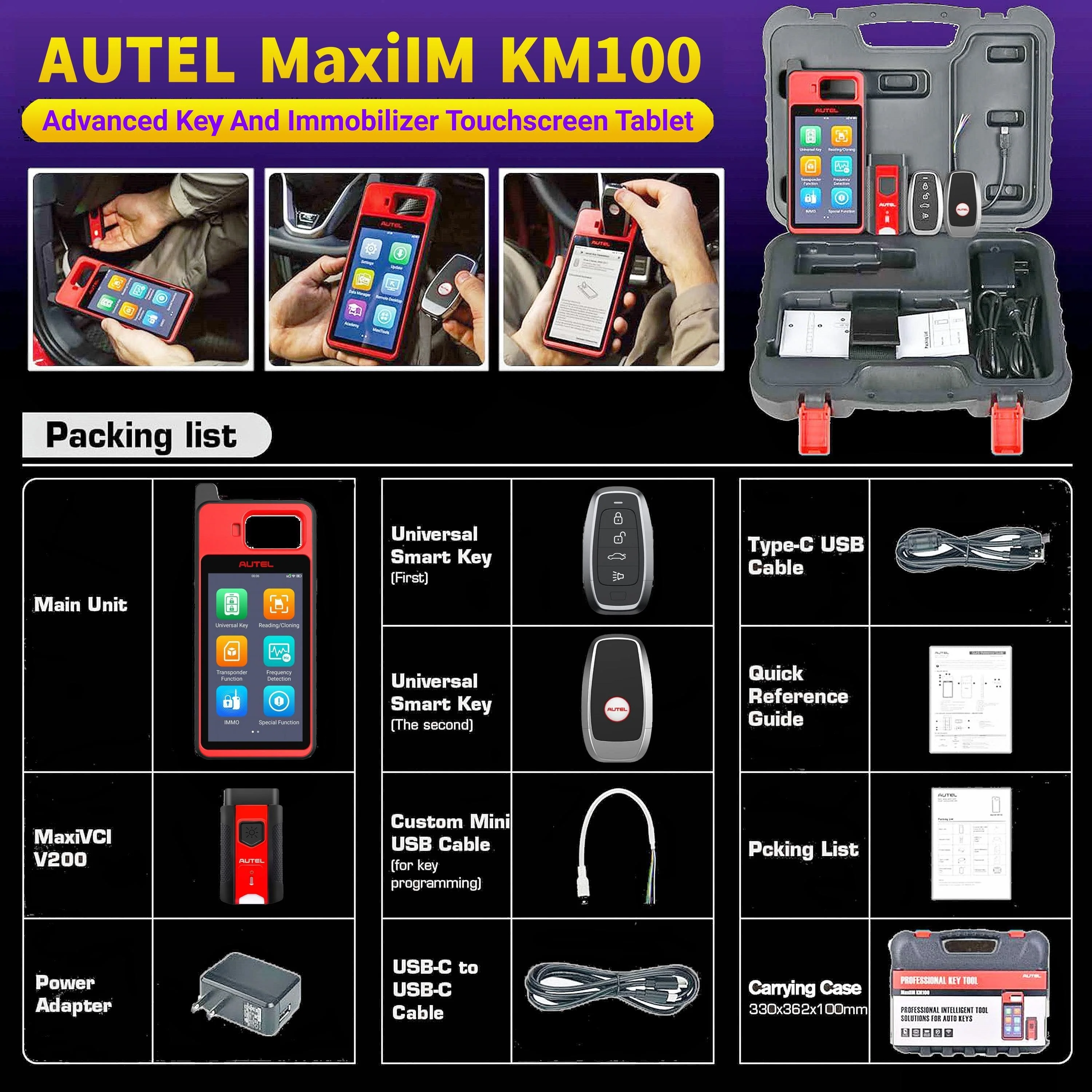 Autel MaxiIM KM100 IMMO & Key Fob Programming Tool(US Version) - Image 8
