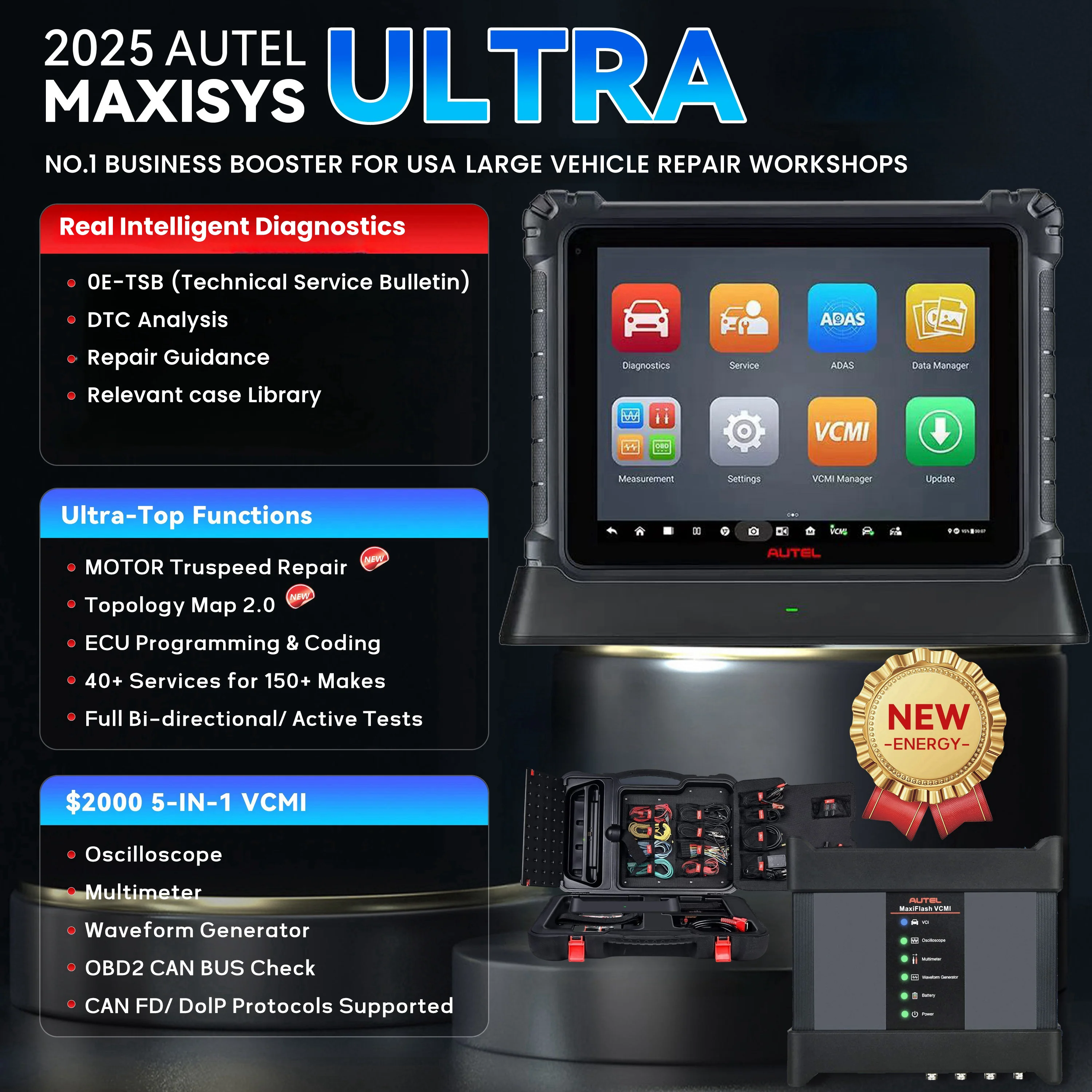 Autel MaxiSys Ultra 2025 Version Full System Diagnostic Tool | US Ver with Local Warranty &  Support - Image 3