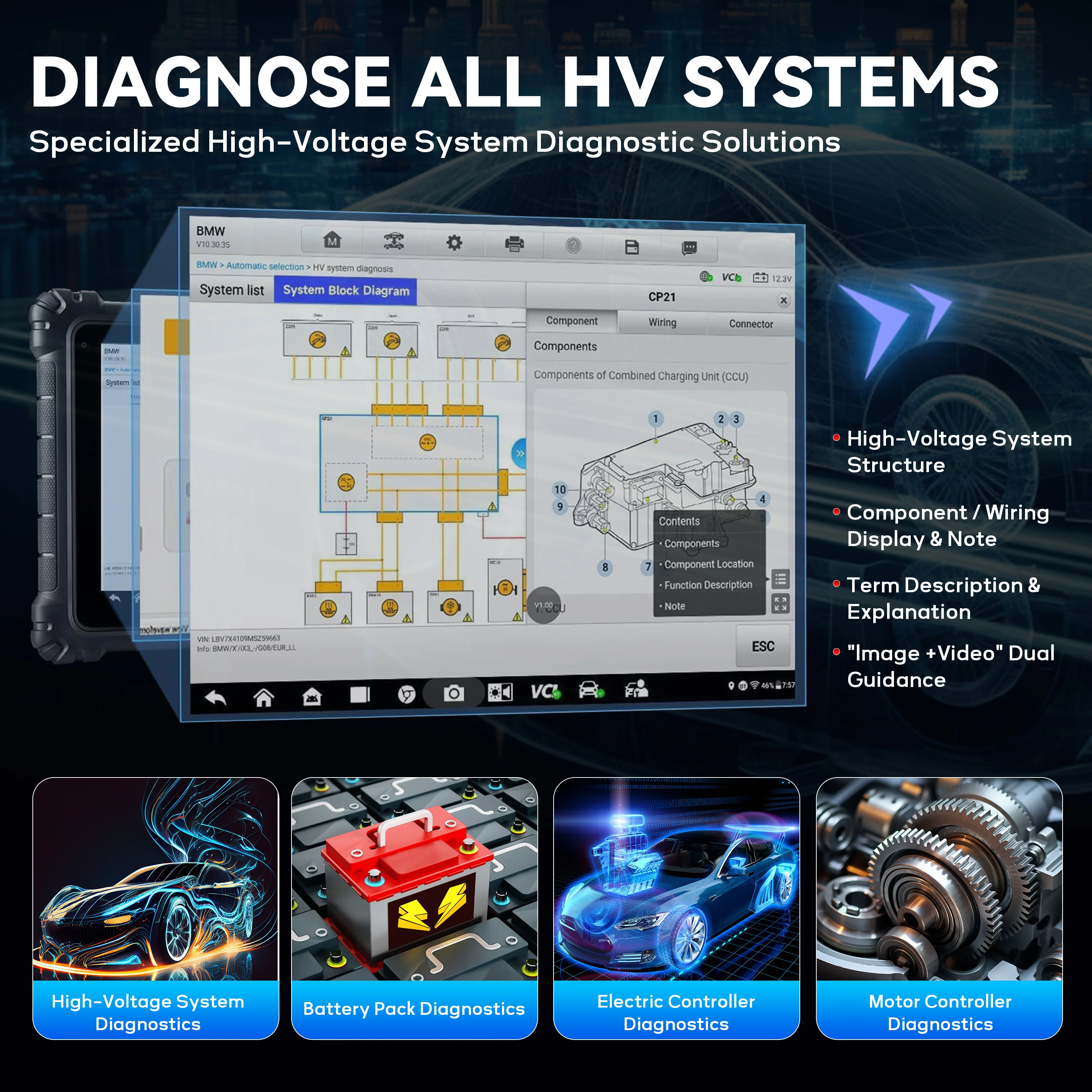 Autel MaxiSys Ultra EV High-Voltage System Diagnostic Scanner  | US Version with Local Warranty &  Support - Image 6