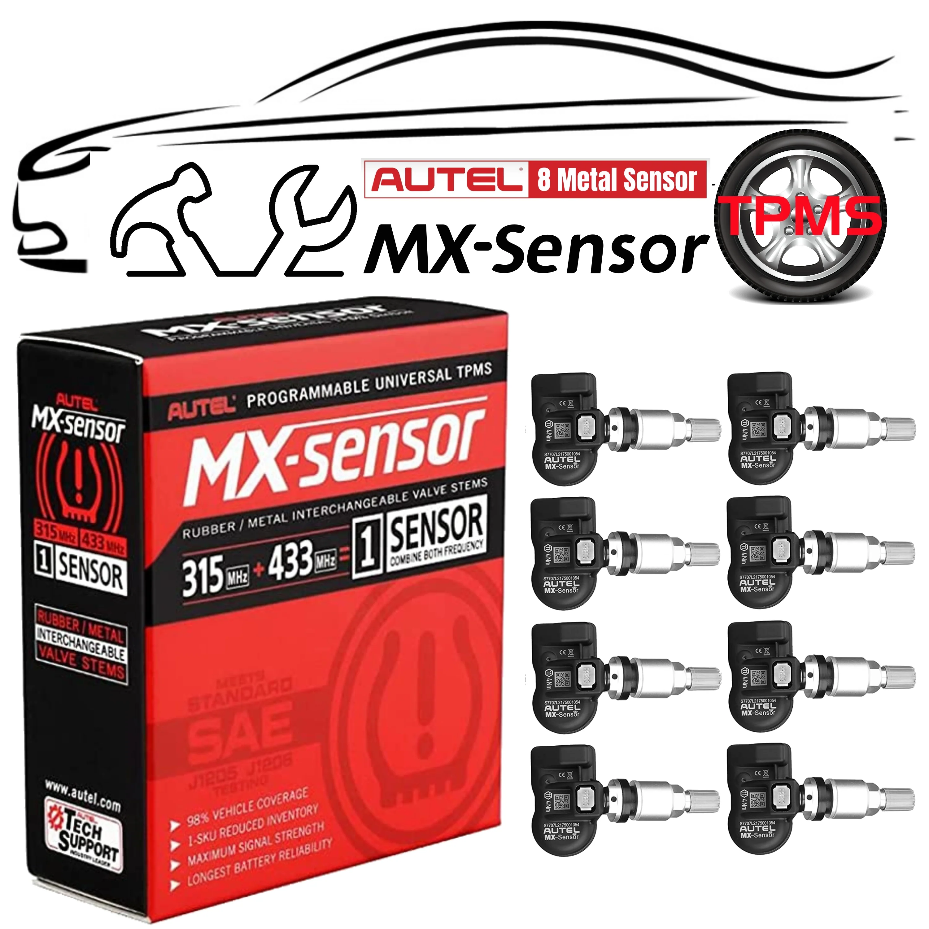 Autel MaxiTPMS Metal TPMS Sensors (315MHz&433MHz) - Image 10