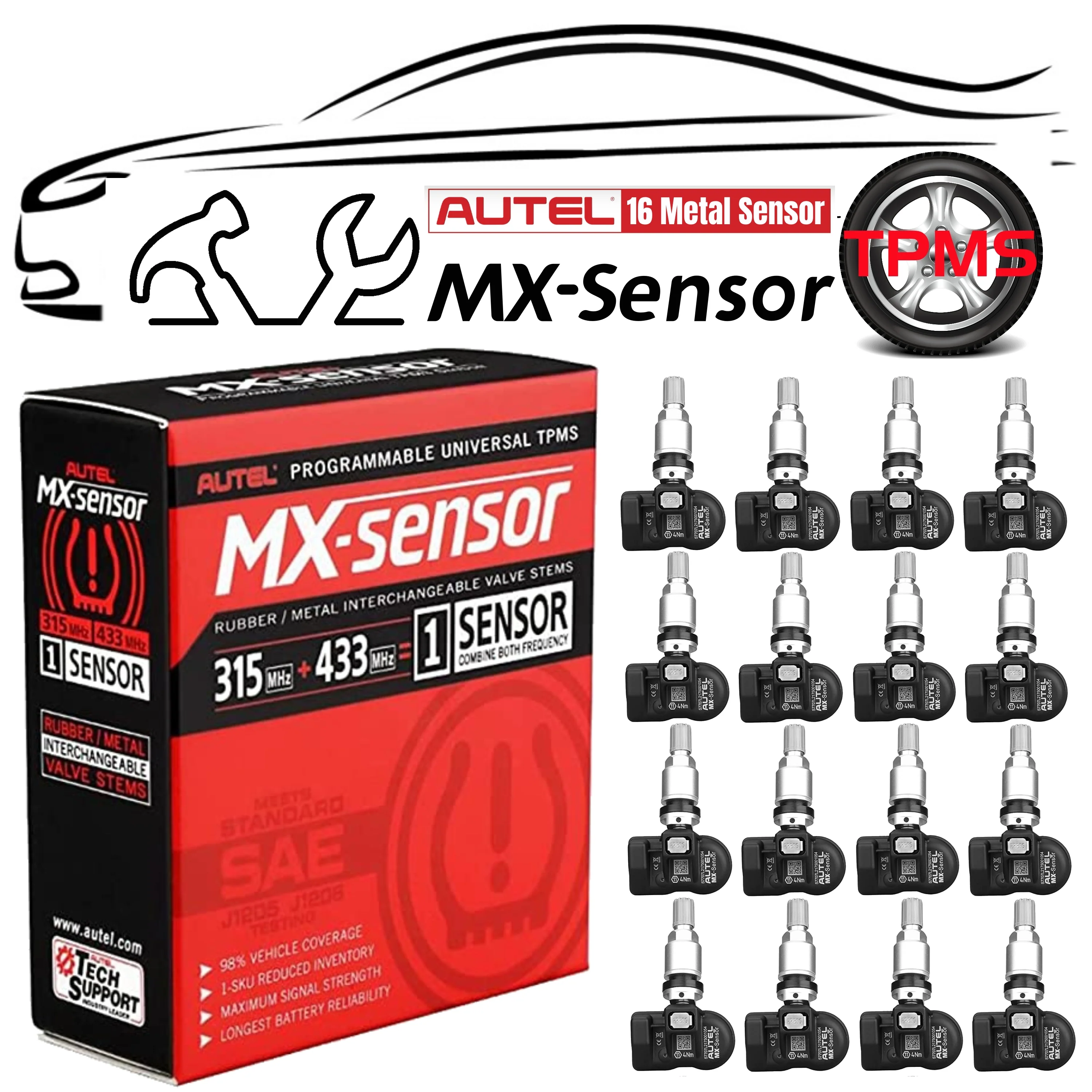 Autel MaxiTPMS Metal TPMS Sensors (315MHz&433MHz) - Image 11