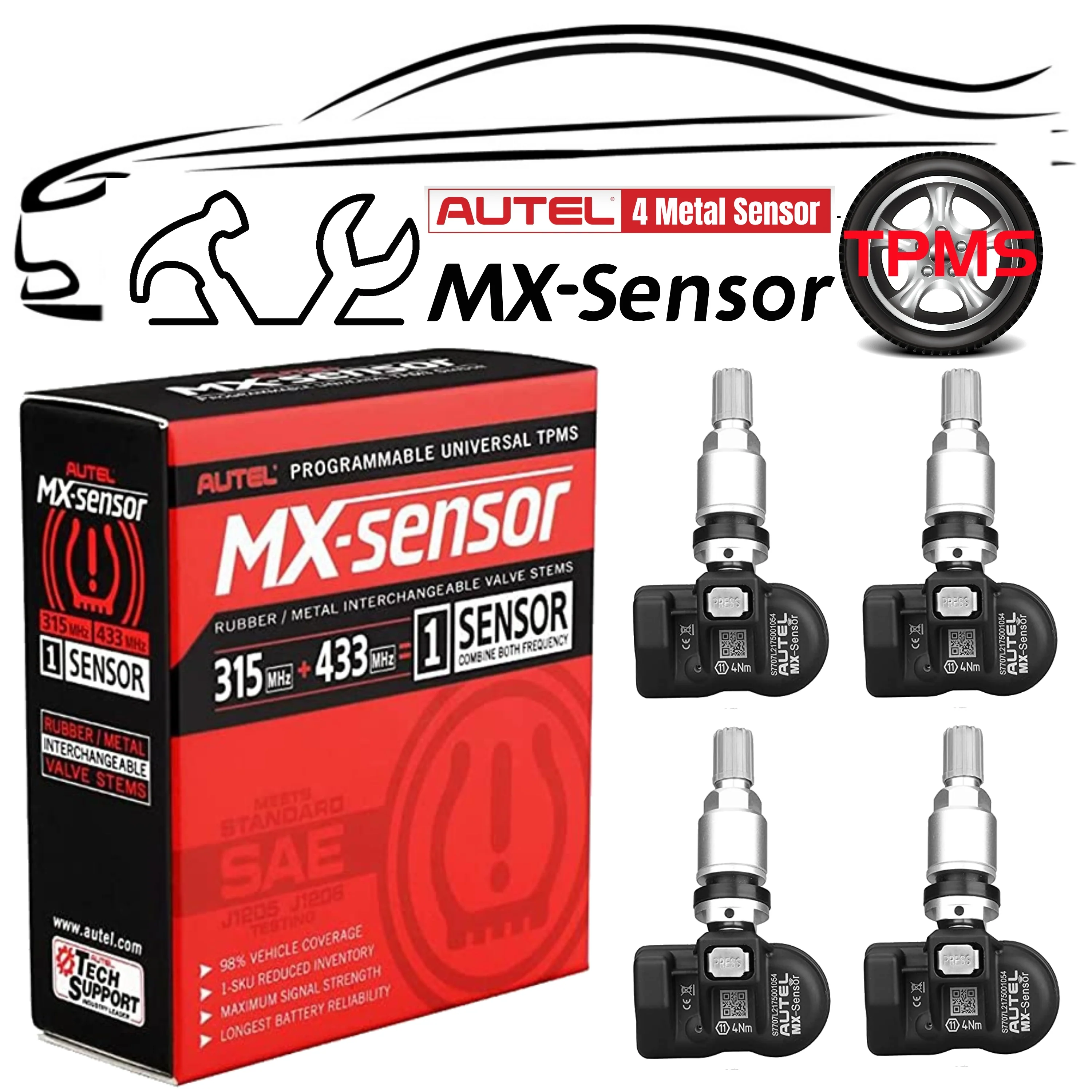 Autel MaxiTPMS Metal TPMS Sensors (315MHz&433MHz) - Image 8