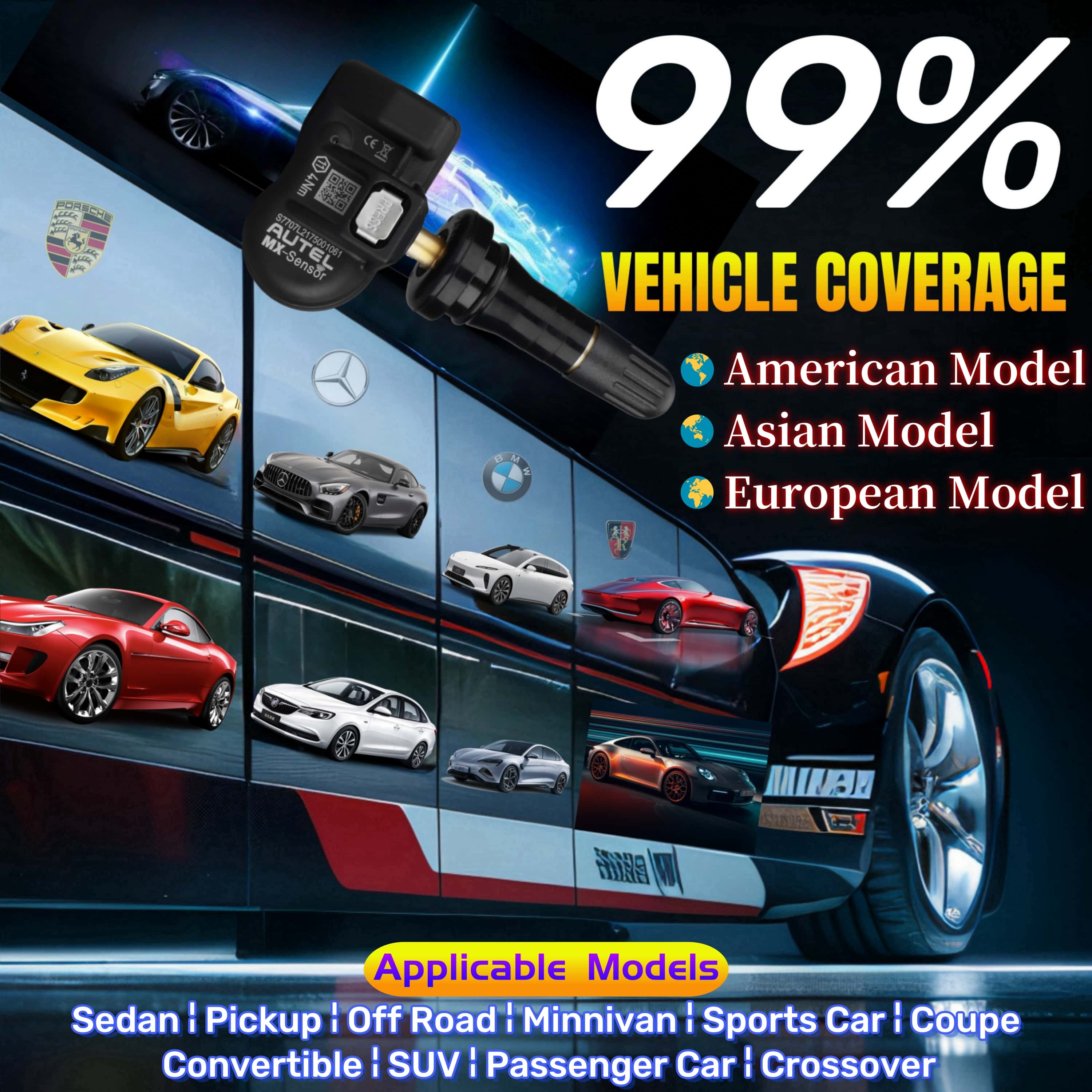 Autel MaxiTPMS Rubber TPMS Sensors (315MHz&433MHz) - Image 5