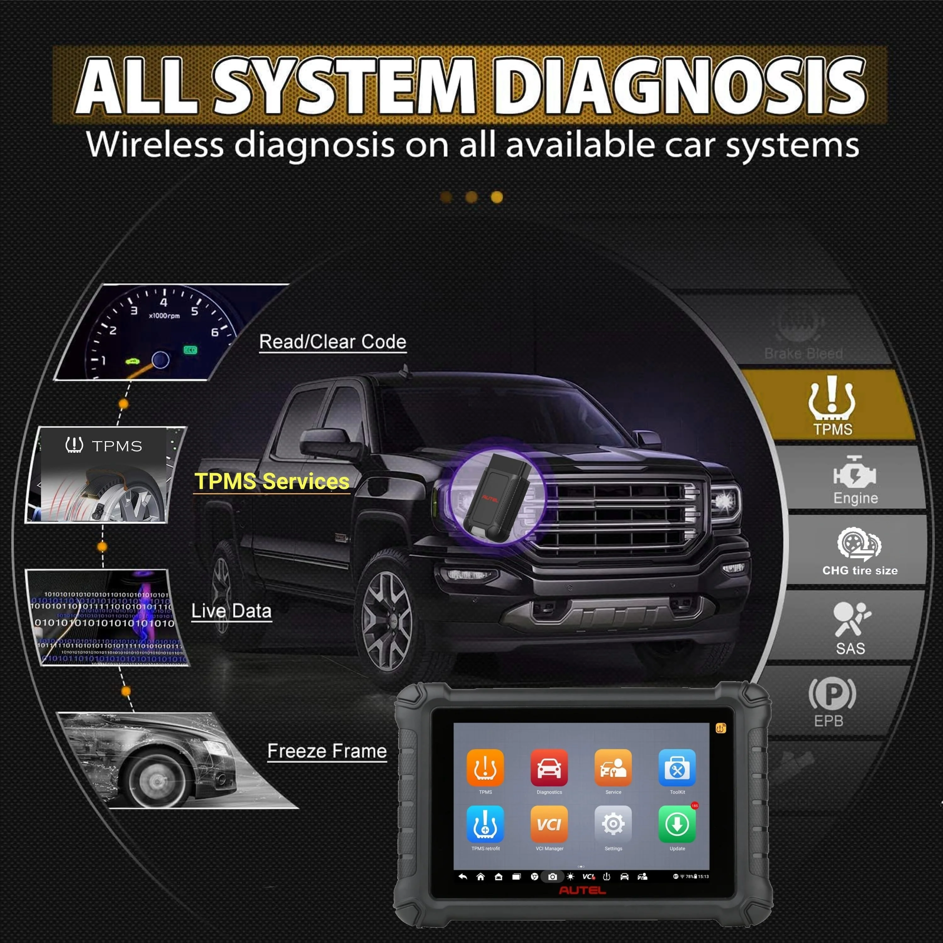 Autel MaxiTPMS TS900, same as MK900TS-BT, MK900TS, upgraded version of the TS608, MK900BT, MK900  | US Version with Local Warranty &  Support - Image 5